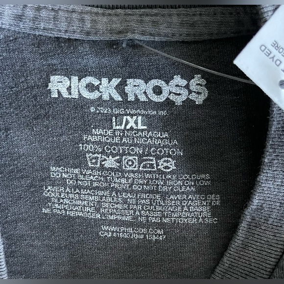 NWT RICK ROSS THE BOSS Graphic Tee Shirt URBAN OUTFITTERS Size L XL - Picture 5 of 5